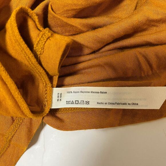 Free People FP Beach Sleeveless Tank Midi Dress Orange Size Large Lagenlook Boho - Picture 5 of 7